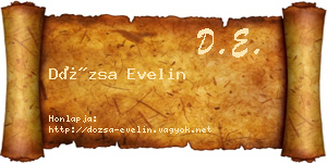 Dózsa Evelin névjegykártya